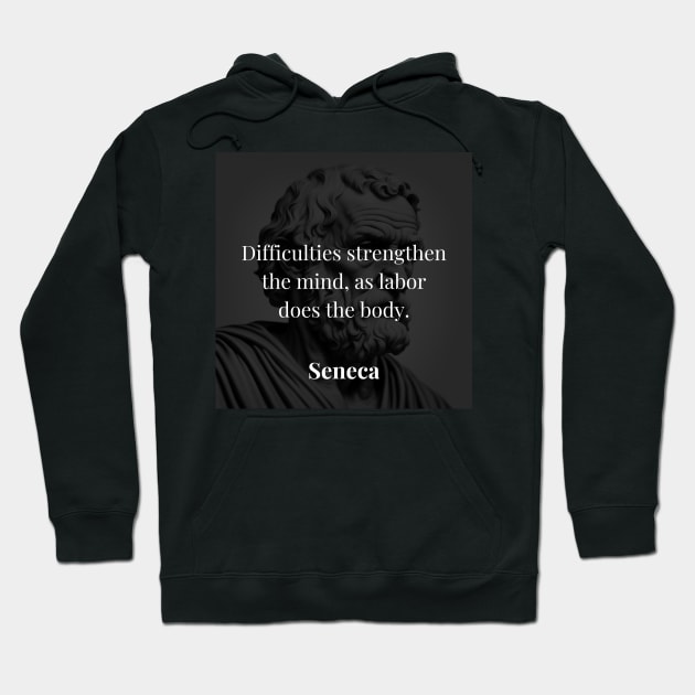 Seneca's Perspective: Building Resilience Amid Adversity Hoodie by Dose of Philosophy